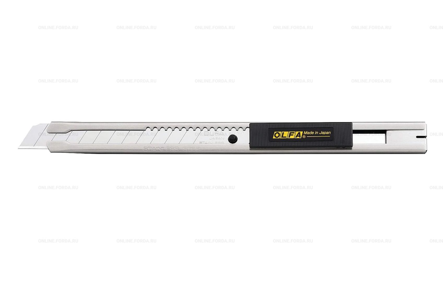 OL-SVR-1 Нож OLFA c выдвижным лезвием и корпусом из нержавеющей стали, 9мм