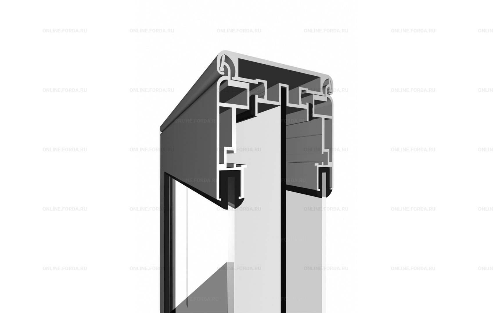 WindowBox 70 - одно/двусторонний короб с дверцами